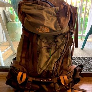 The North Face hiking backpack
